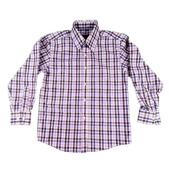 Boys Plaid Shirt size M (10-12)  NWOT Cowboy Style Button Up Long Sleeve  JH1518 - Picture 1 of 4